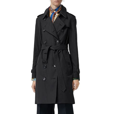 burberry striped cotton gabardine trench coat|Burberry kensington heritage trench coat.